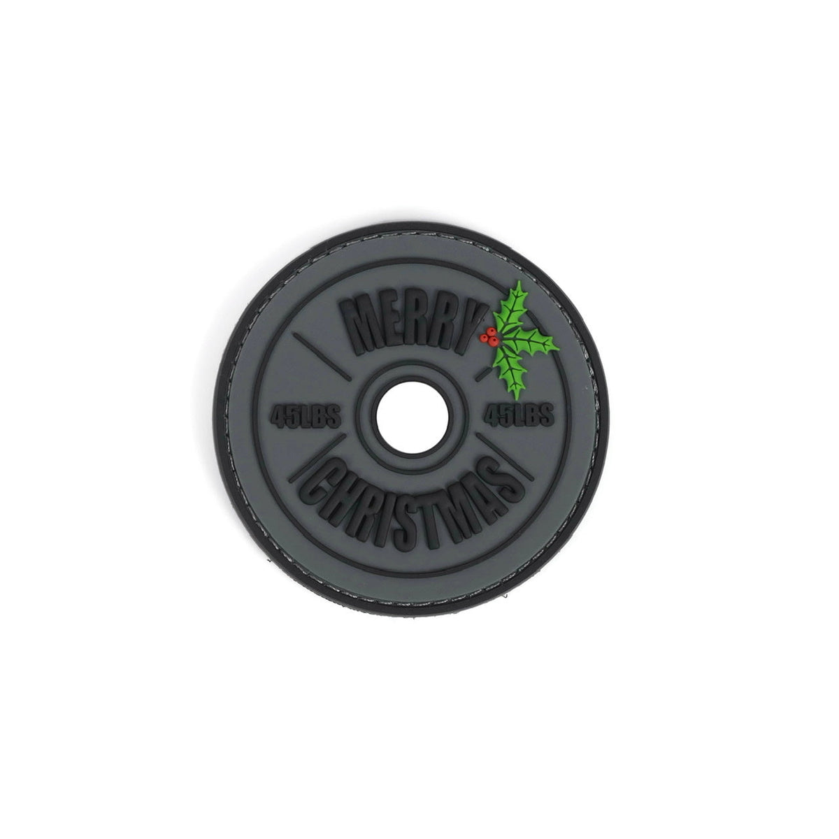 Merry Christmas Barbell Patch