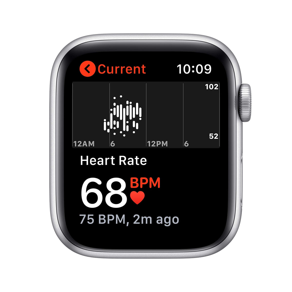 Apple Watch SE (GPS + Cellular) 44mm Silver Aluminum Case with White Sport Band - Silver - (2020) - MYEM2LL/A