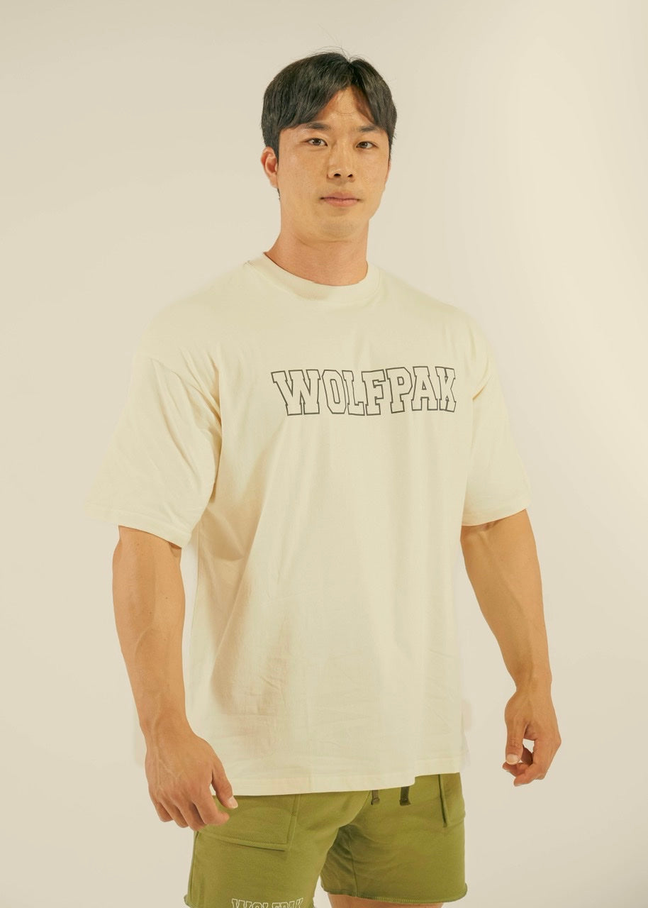 Men's Varsity Tee Cream (SALE)