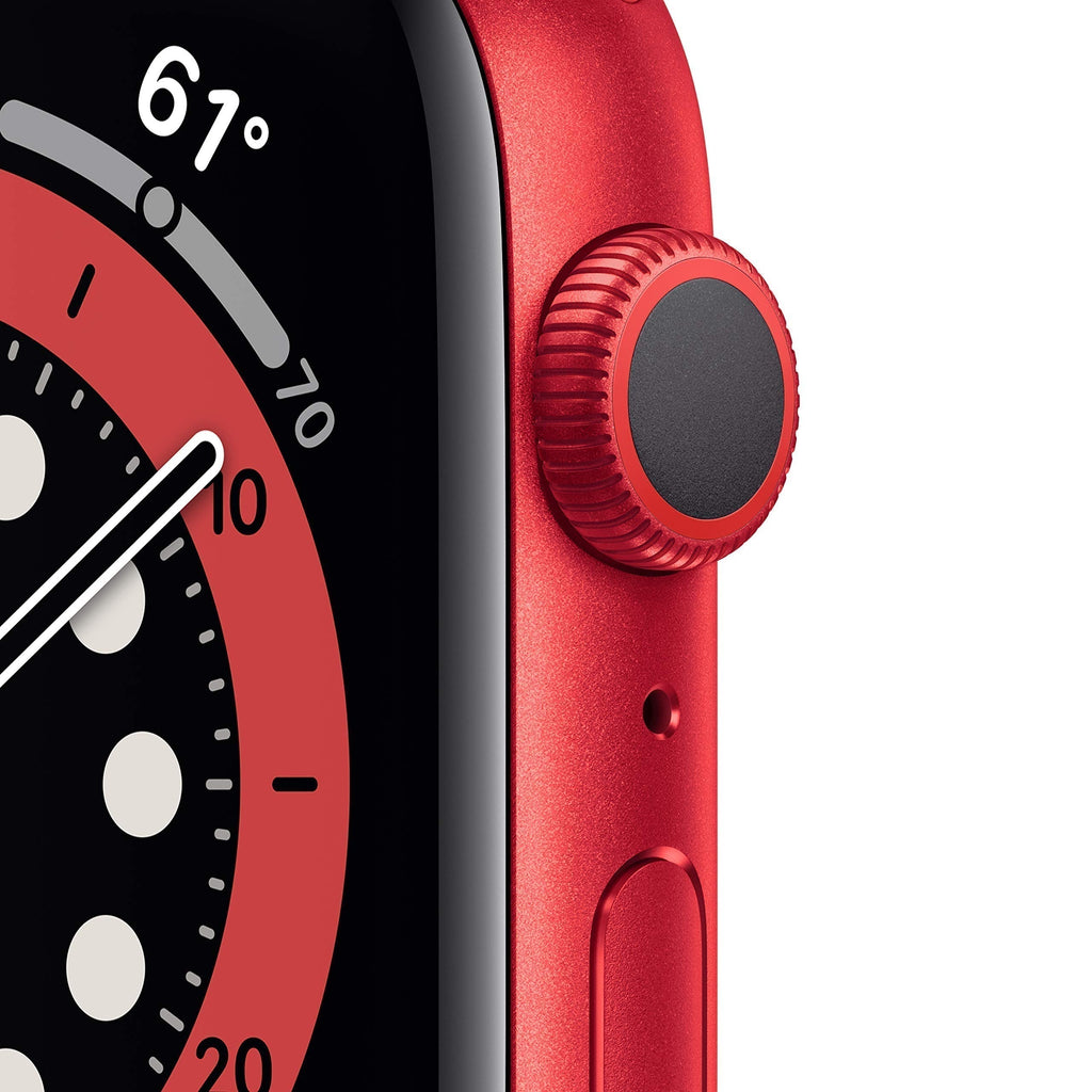 Apple Watch Series 6 GPS 44mm RED Aluminum Case with Band-Red - M00M3LL/A