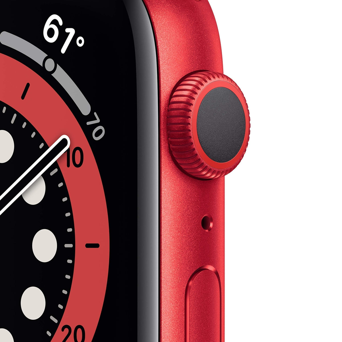 Apple Watch Series 6 GPS 44mm RED Aluminum Case with Band-Red - M00M3LL/A
