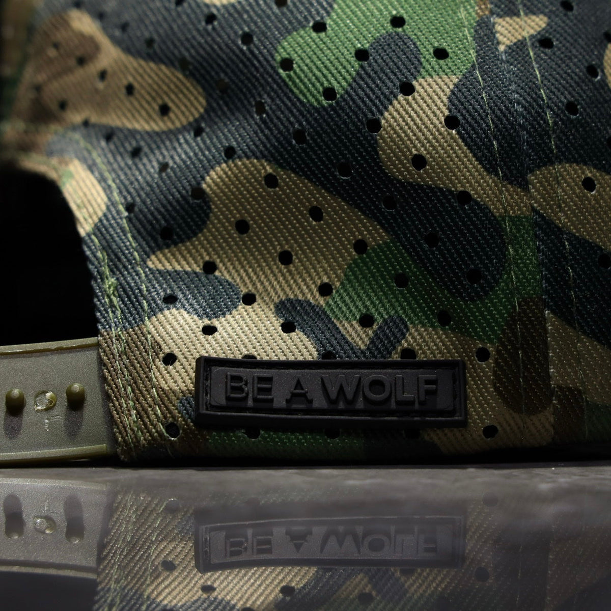 Flat Bill Snapback Hat Army Camo