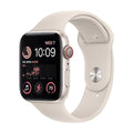 Apple Watch SE 2nd Gen GPS+Cel 44MM Aluminum Case Starlight Sport Band Starlight - MNTX3LL/A