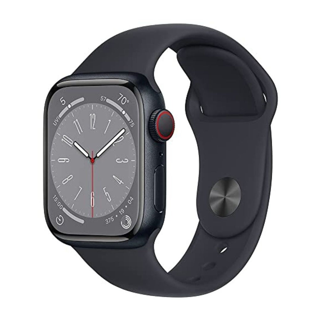 Apple Watch Series 8 45MM GPS + Cellular Midnight Aluminum Case Midnight Band - M/L - MNVL3LL/A