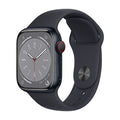 Apple Watch Series 8 45MM GPS + Cellular Midnight Aluminum Case Midnight Band - M/L - MNVL3LL/A