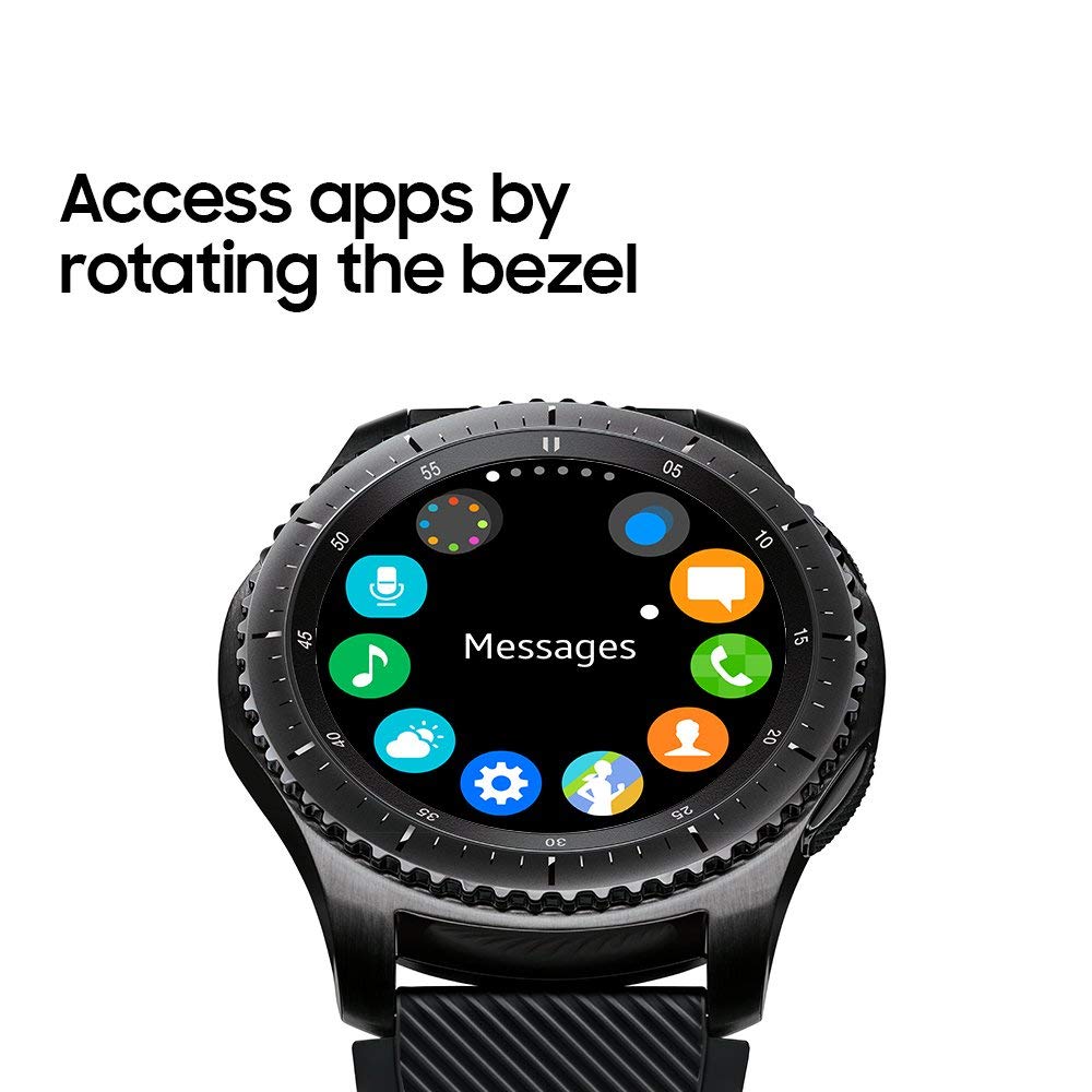 Samsung Gear S3 Frontier Smartwatch 46mm Stainless Steel - Black - SM-R760NDAAXAR
