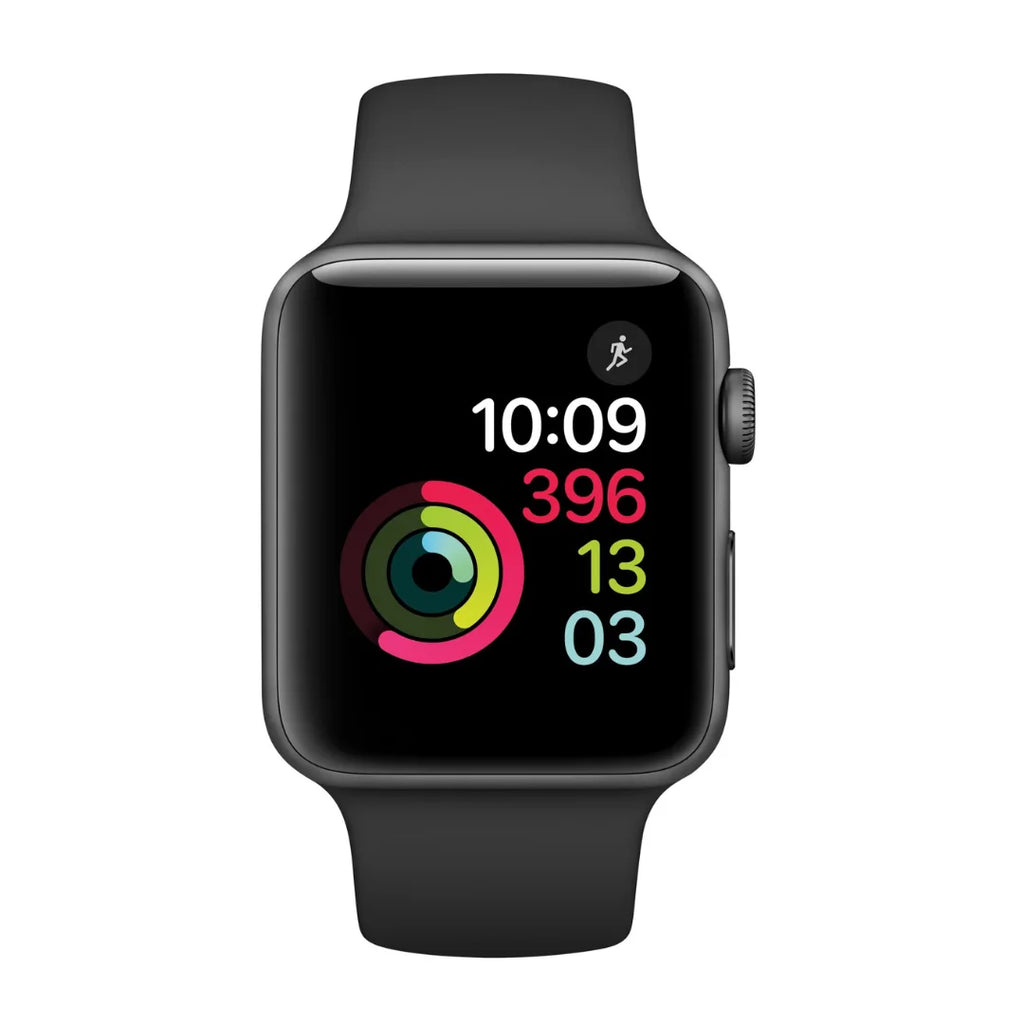 Apple Watch Series 2 (GPS Only) 42mm Space Gray Alum Black Sport Band - MP062LLA
