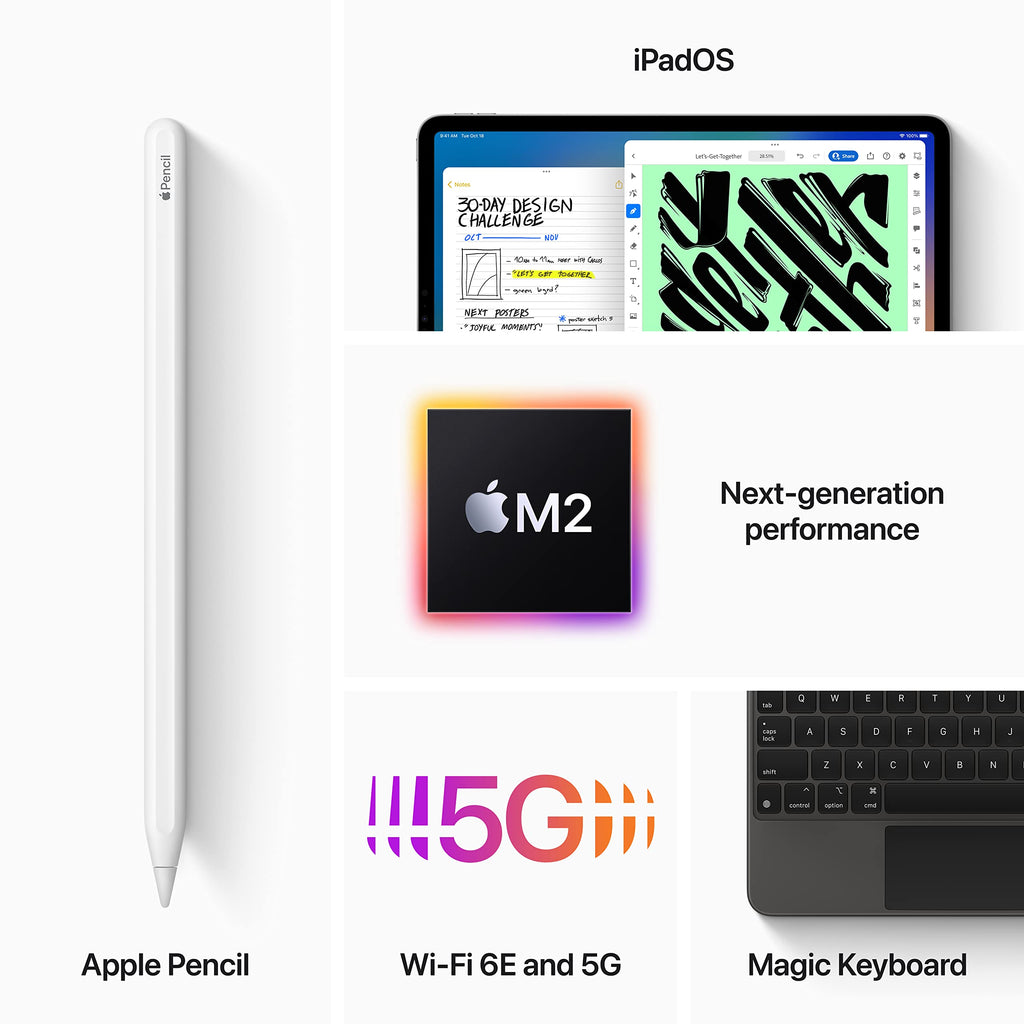 Apple iPad Pro (11-inch, 4th Gen, 2022) ? M2 Chip ? 512GB ? Wi-Fi + Cellular ? Silver ? MP5D3LL/A