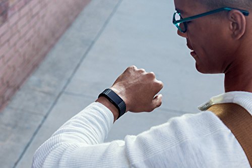 Fitbit Charge 2 Heart Rate + Fitness Wristband, Special Edition ? Gunmetal, Large ? FB407GMBKL