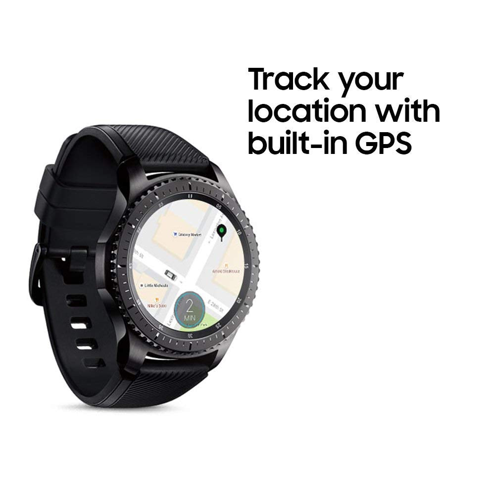 Samsung Gear S3 Frontier Smartwatch 46mm Stainless Steel - Black - SM-R760NDAAXAR