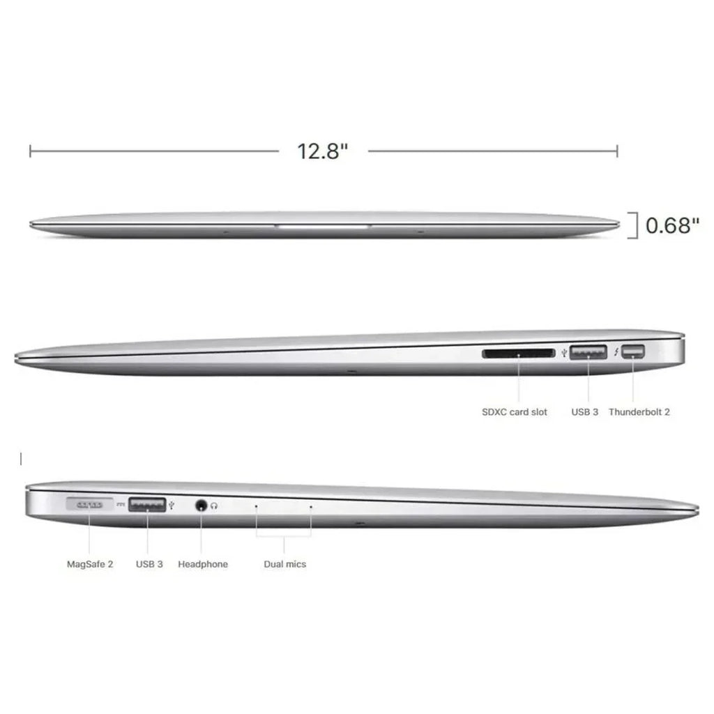 Apple MacBook Air 13" - Intel Core i5 - 8GB RAM - 256GB SSD (2017) - Silver - MQD42LL/A