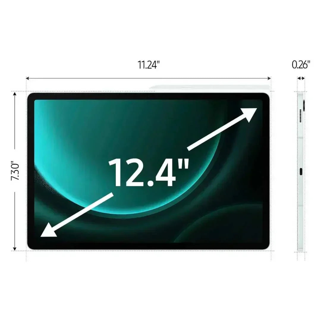 Samsung - Galaxy Tab S9 FE+ - 12.4 128GB - Wi-Fi - with S-Pen - Mint - SM-X610NLGAXAR
