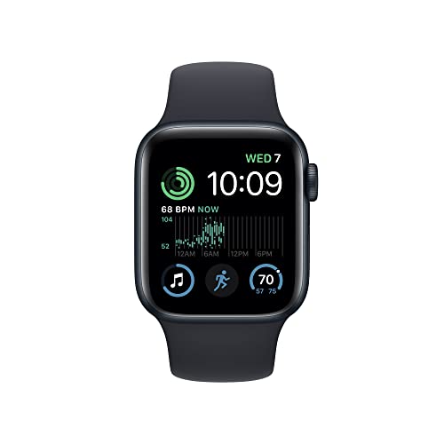 Apple Watch SE 2nd Gen 40mm (GPS + Cellular) Midnight Aluminum Case with Midnight Sport Band M/L - MNTN3LL/A