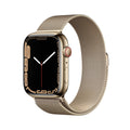 Apple Watch Series 7 Cellular - 45MM - Gold Stainless Steel W/ Gold Mil Loop - MKJG3LL/A