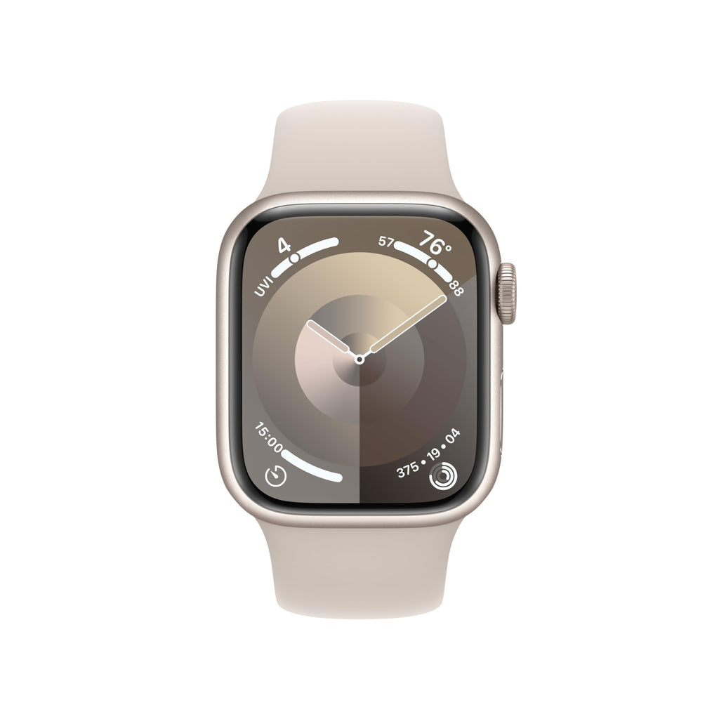 Apple Watch Series 9 (GPS + Cellular) 41mm Aluminum Case with Starlight Sport Band - M/L - Starlight - MRHP3LL/A
