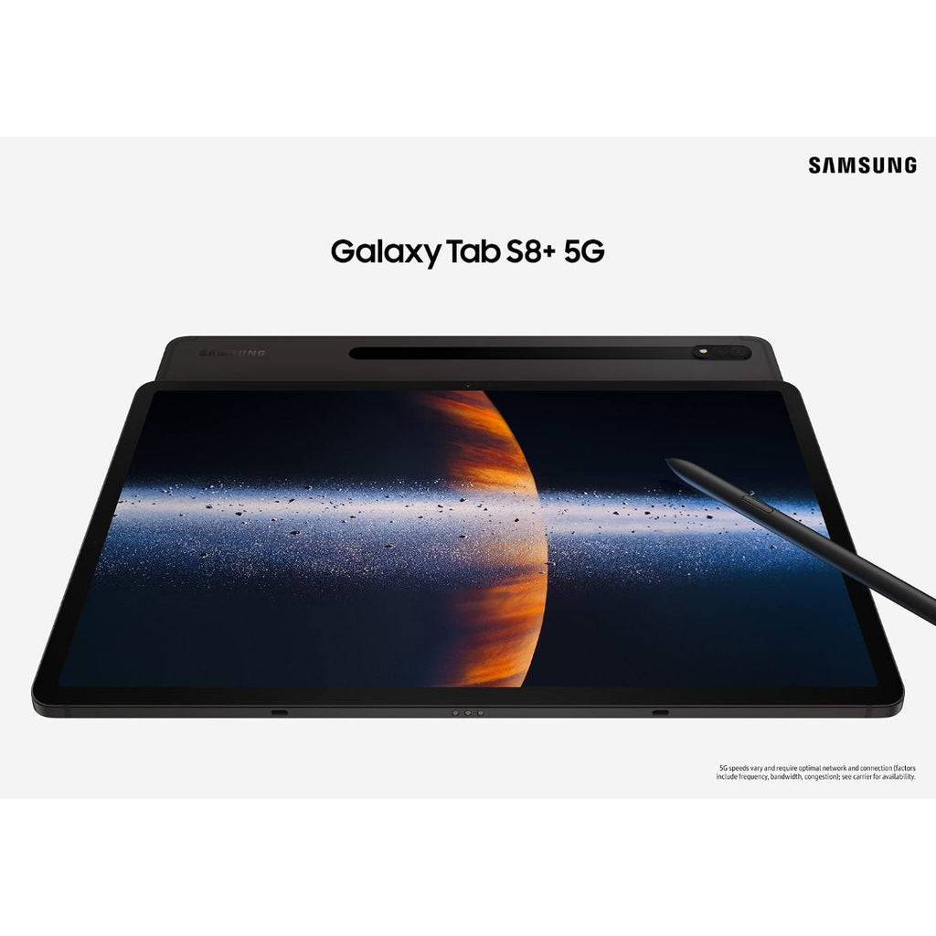 T-Mobile - Samsung Galaxy Tab S8+ 5G - 128GB - Graphite - SM-X808UZAAXAU