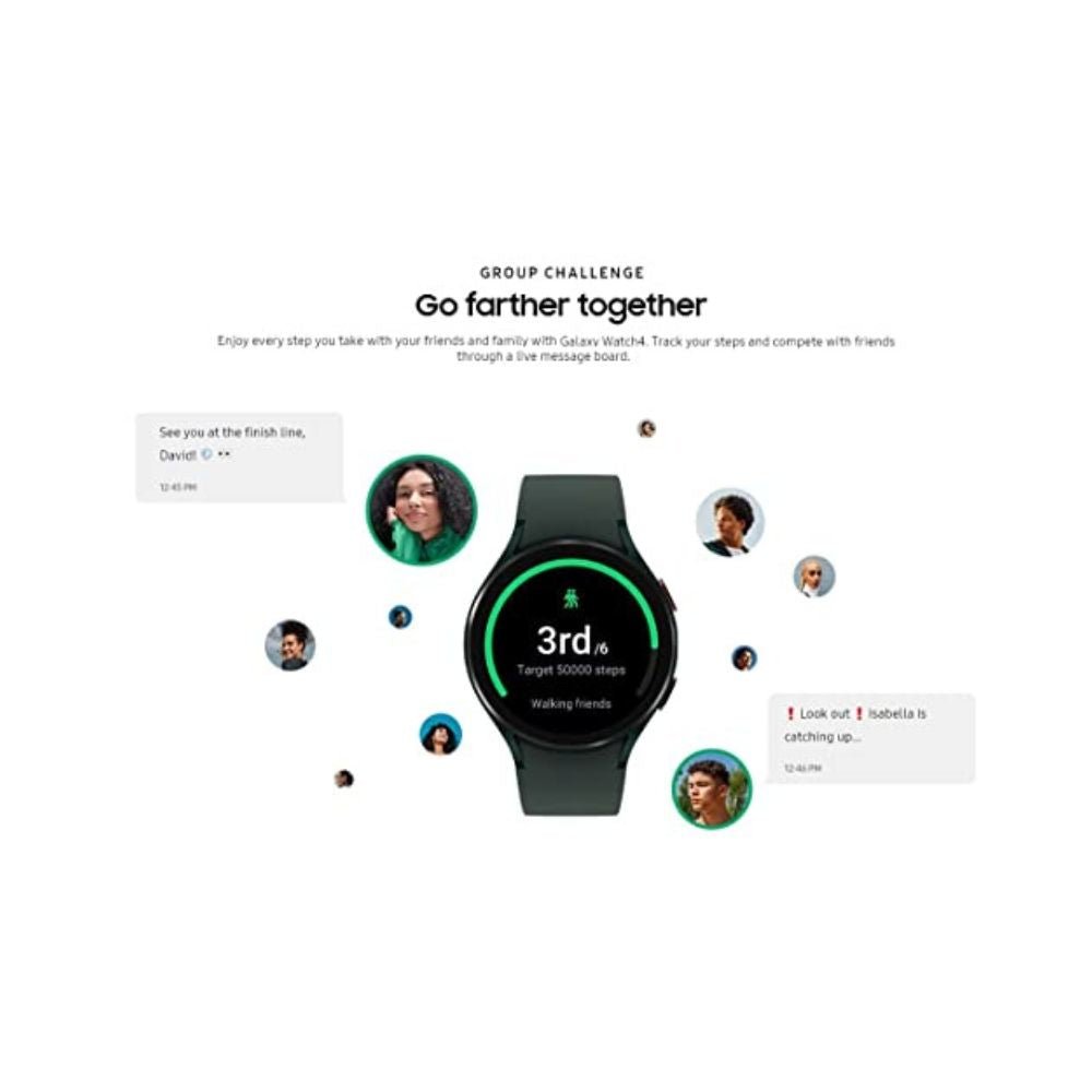 Samsung Galaxy Watch4 Aluminum Smartwatch 44mm Bluetooth - Black - SM-R870NZKAXAA