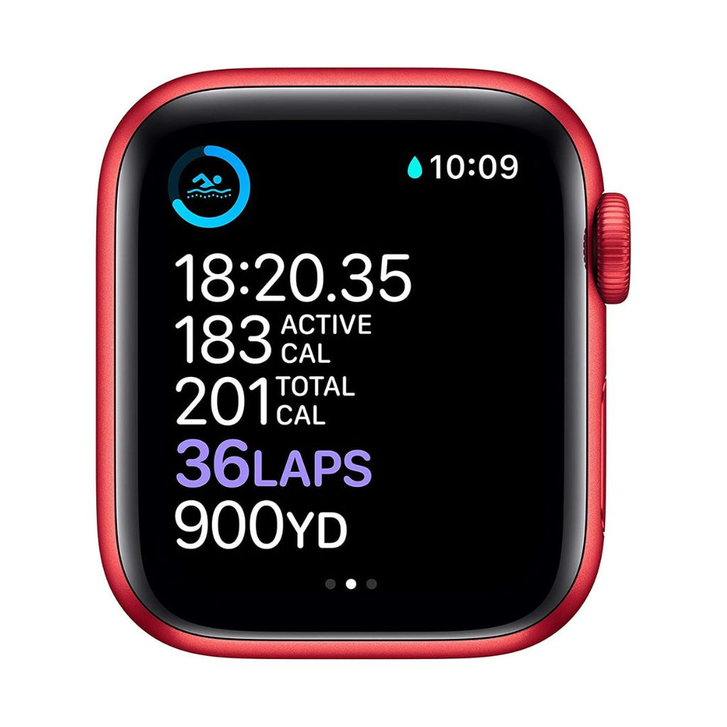 Restored Apple Watch Series 6 (GPS + Cellular) 44mm (PRODUCT)RED Aluminum Case with Red Sports Band - M07K3LL/A