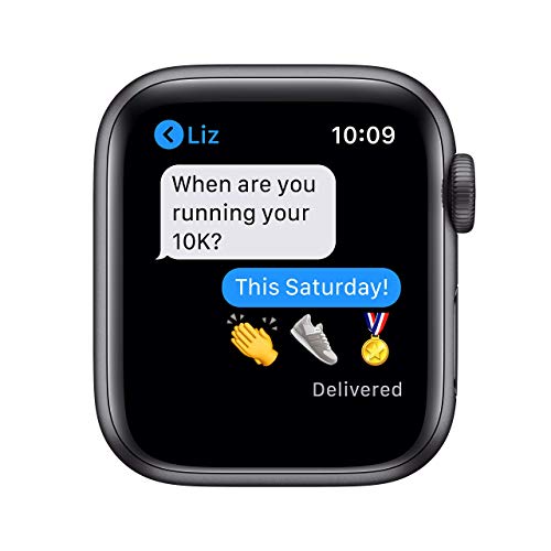 Apple Watch Series 6 (GPS) 40mm Space Gray Aluminum Case with Black Sport Band - MG133LL/A
