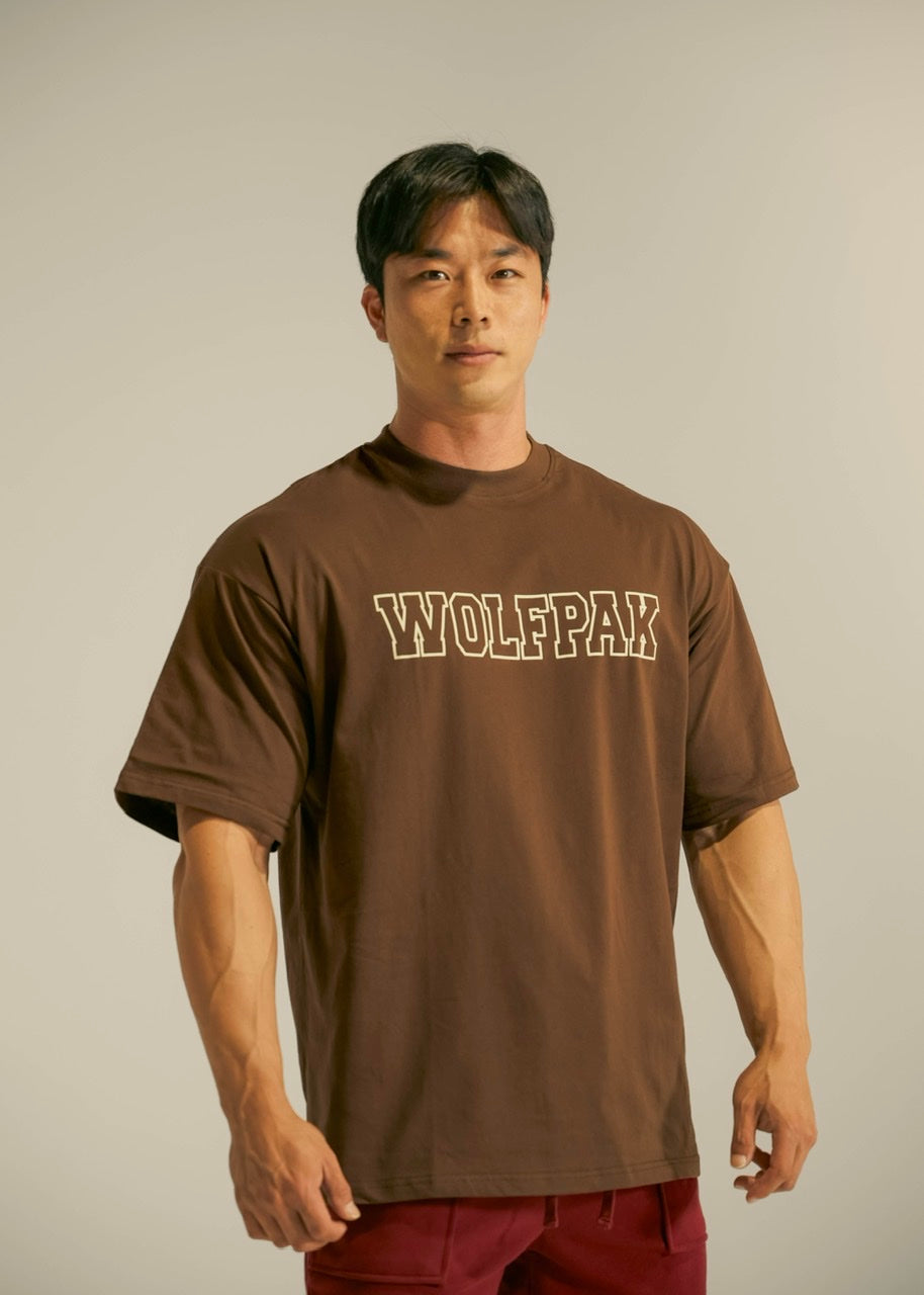 Men's Varsity Tee Mocha Brown