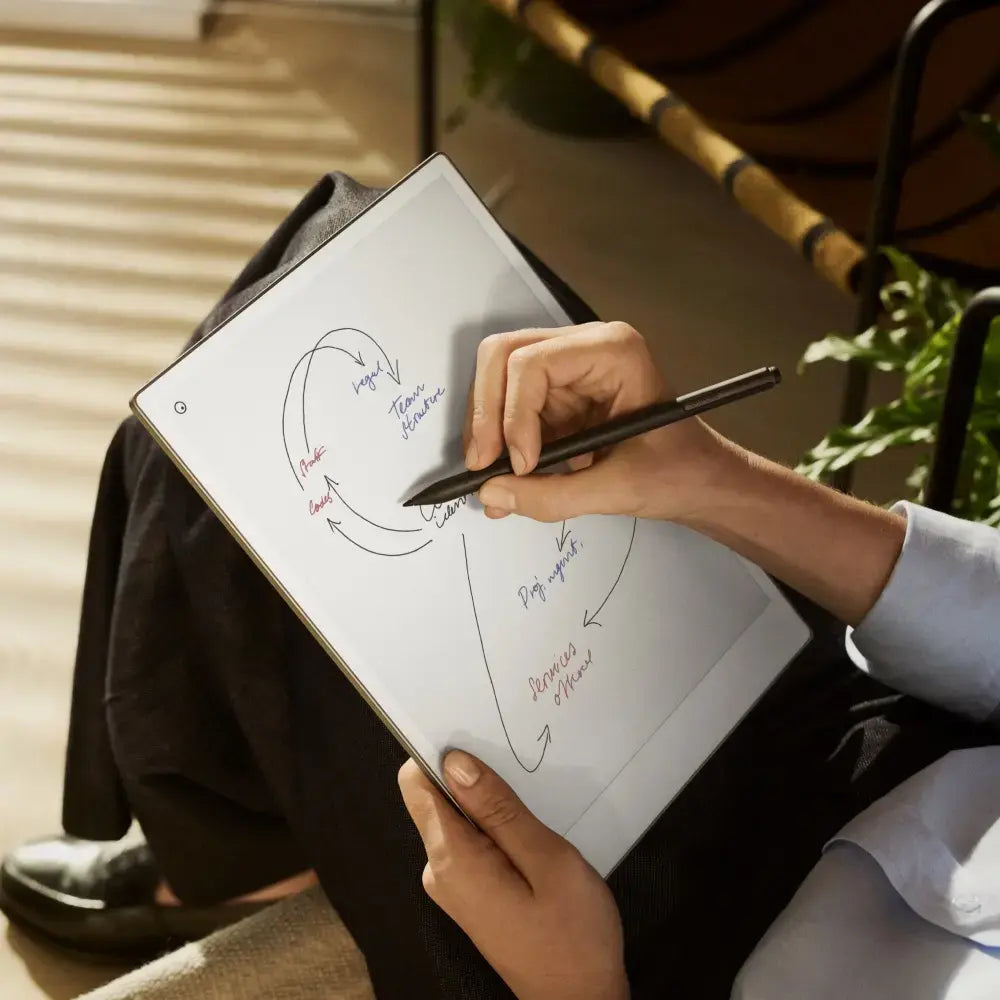 reMarkable Paper Pro - 11.8" Paper Tablet w/ Marker Plus and Book Folio in Mosaic Weave - Basalt - RM83C-1001NW