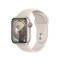 Apple Watch Series 9 (GPS + Cellular) 41mm Aluminum Case with Starlight Sport Band - S/M - Starlight - MRHN3LL/A