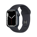 Apple Watch Series 7 (GPS, 41mm) Midnight Aluminum Case with Midnight Sport Band, Regular - MKMX3LL/A