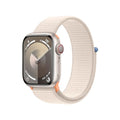 Apple Watch Series 9 (GPS + Cellular) 41mm Aluminum Case with Starlight Sport Loop - Adj - Starlight - MRHQ3LL/A