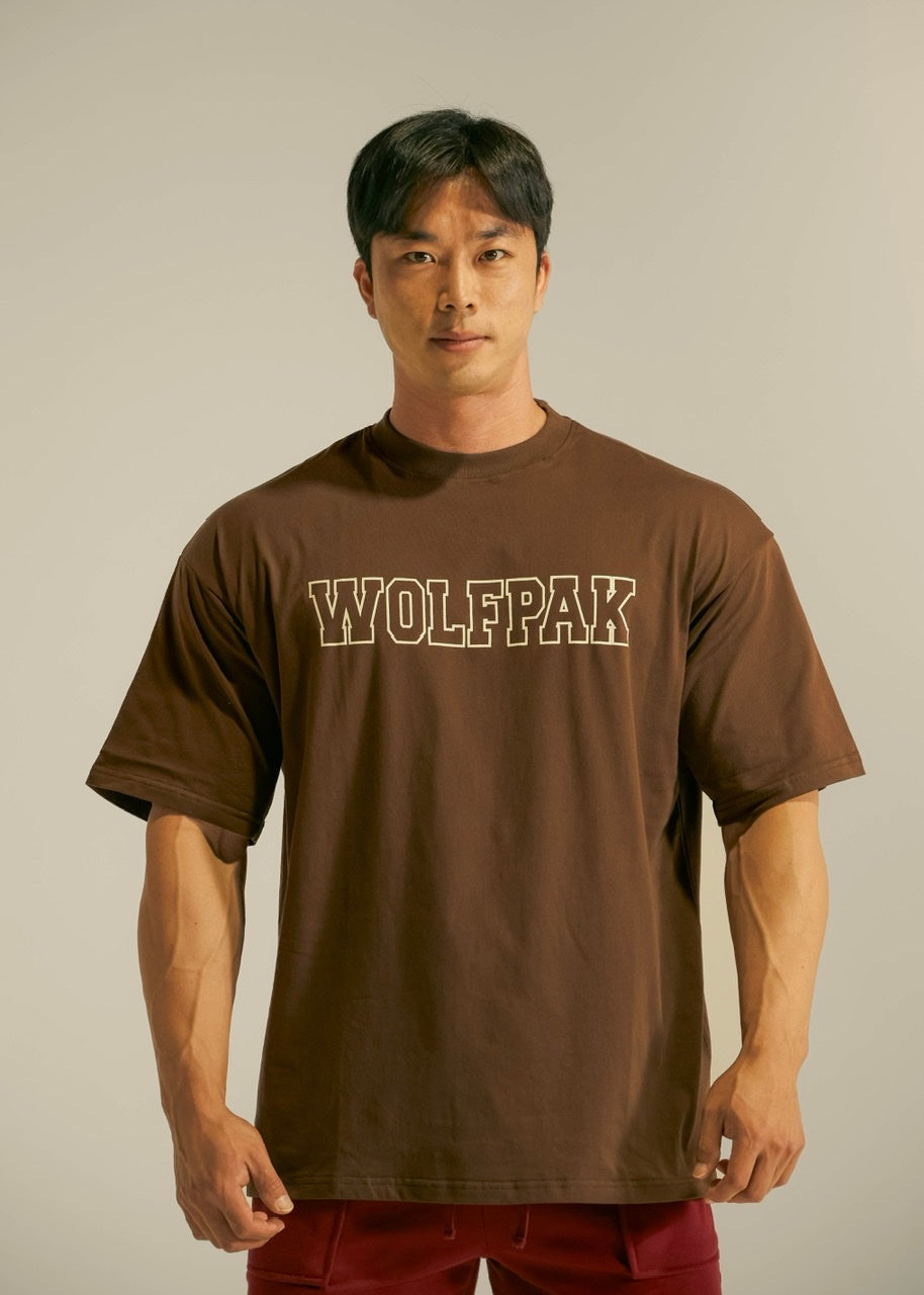 Men's Varsity Tee Mocha Brown