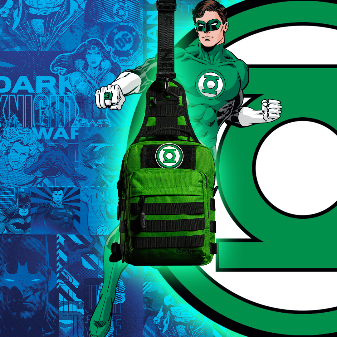 9L Tactical Sling Bag Green Lantern