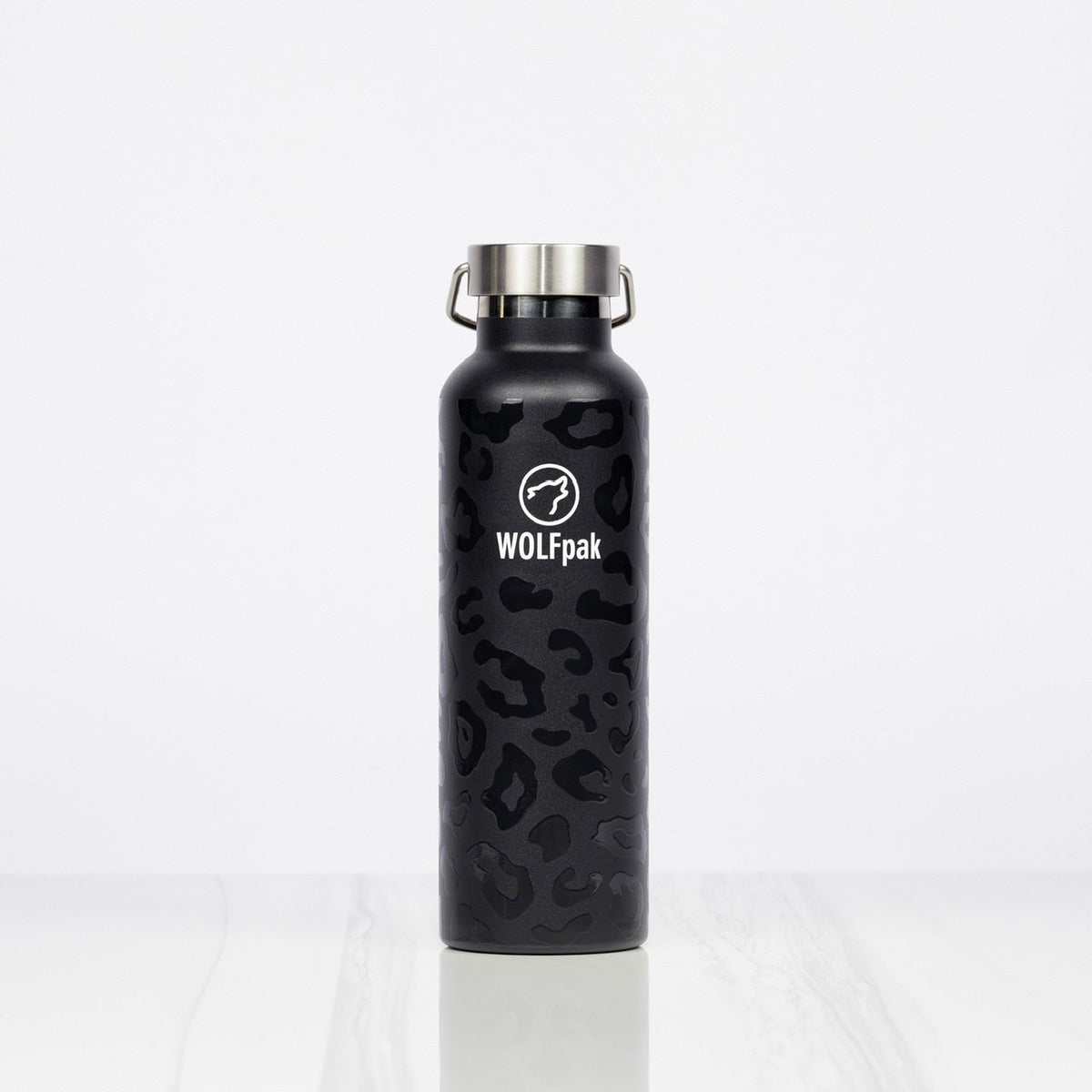 25oz Flask Black Leopard