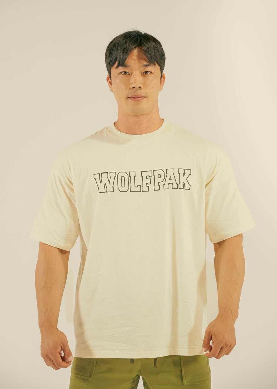 Men's Varsity Tee Cream (SALE)