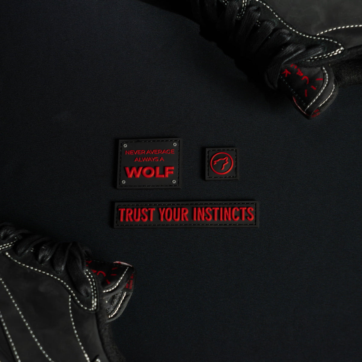 Black Phantom Red Backpack Mini Patch Kit