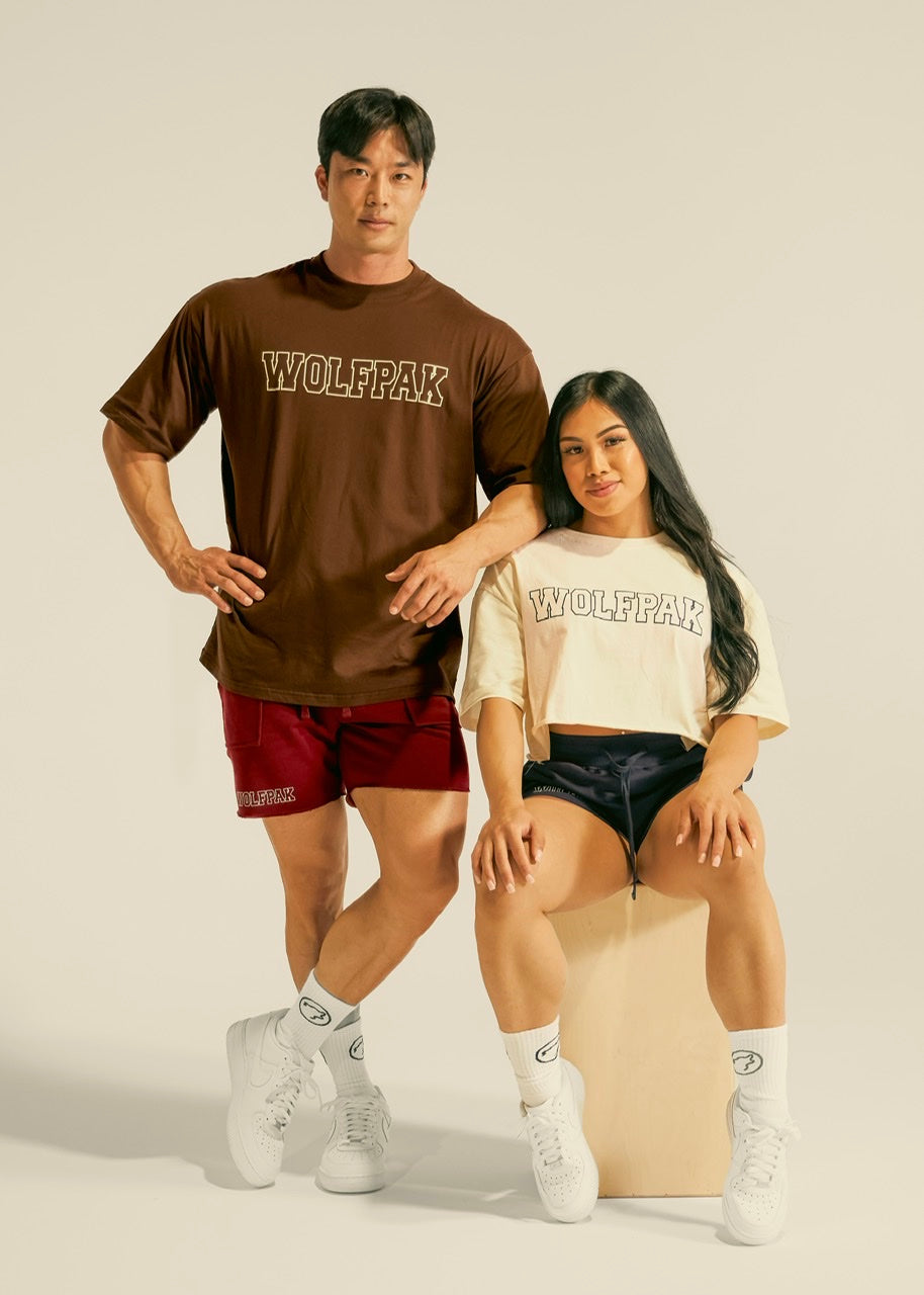 Men's Varsity Tee Mocha Brown