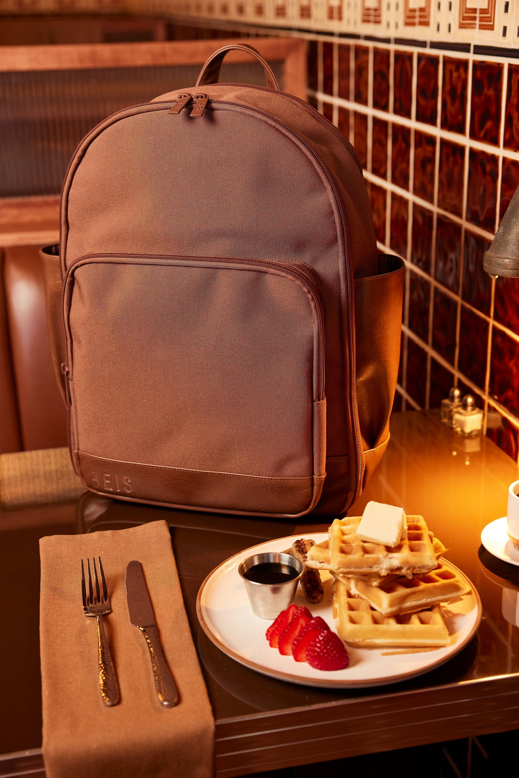 Resale The Travel Backpack in Maple