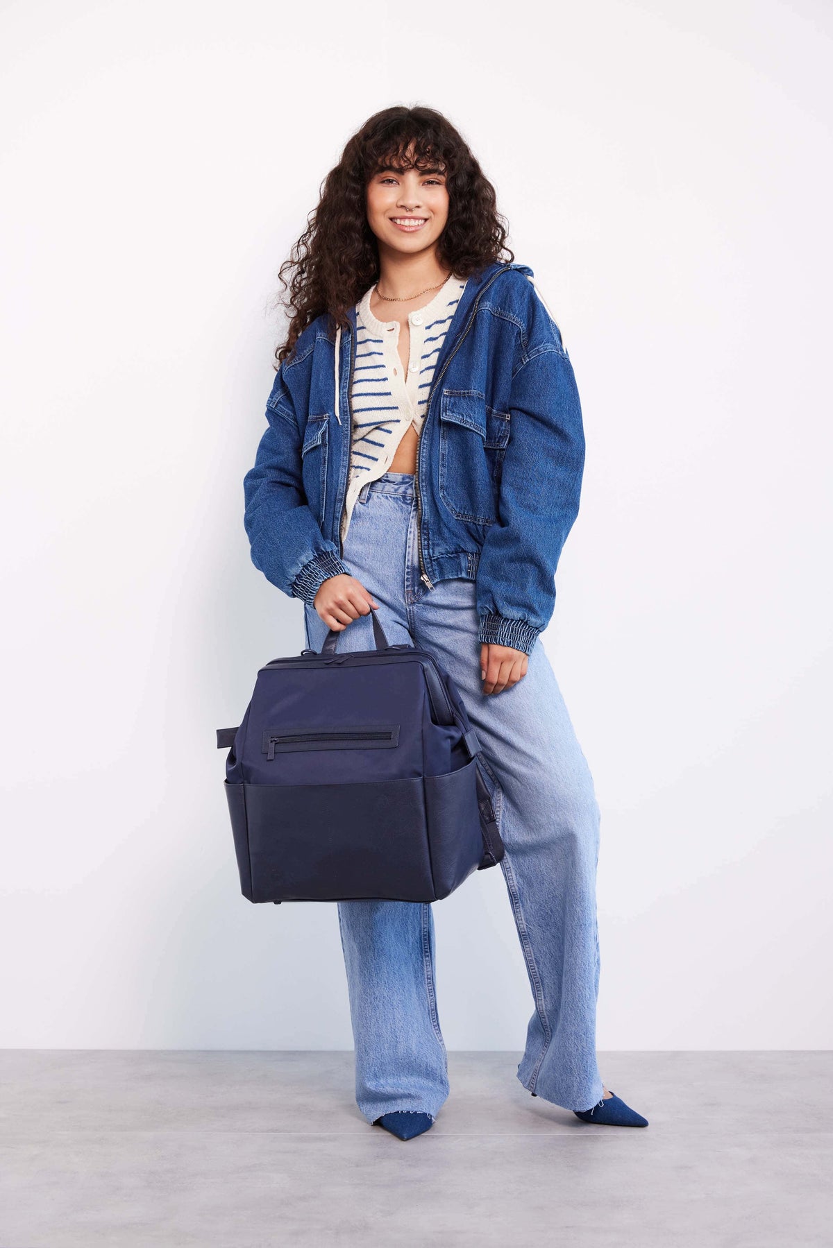 Resale The Backpack Diaper Bag in Navy