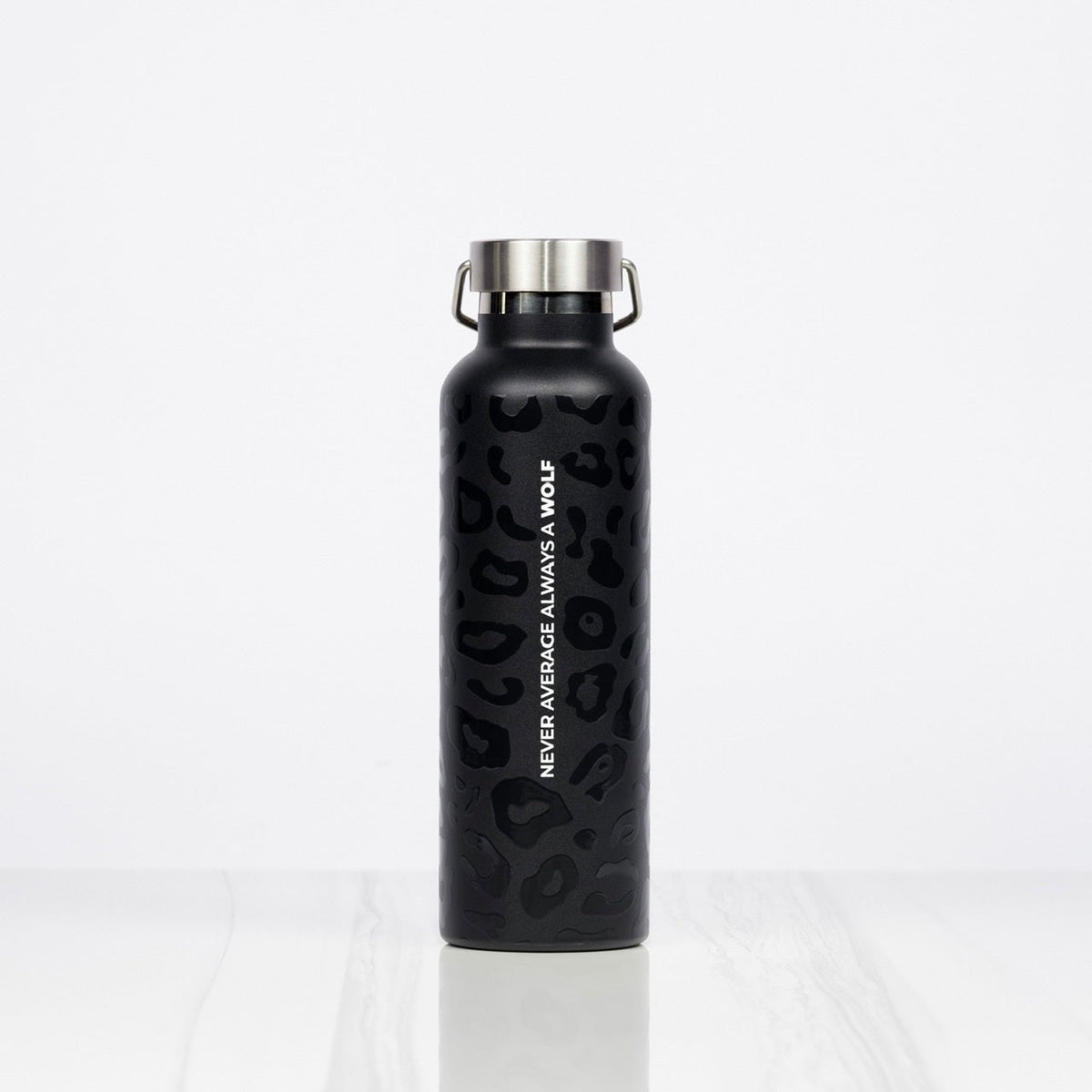 25oz Flask Black Leopard