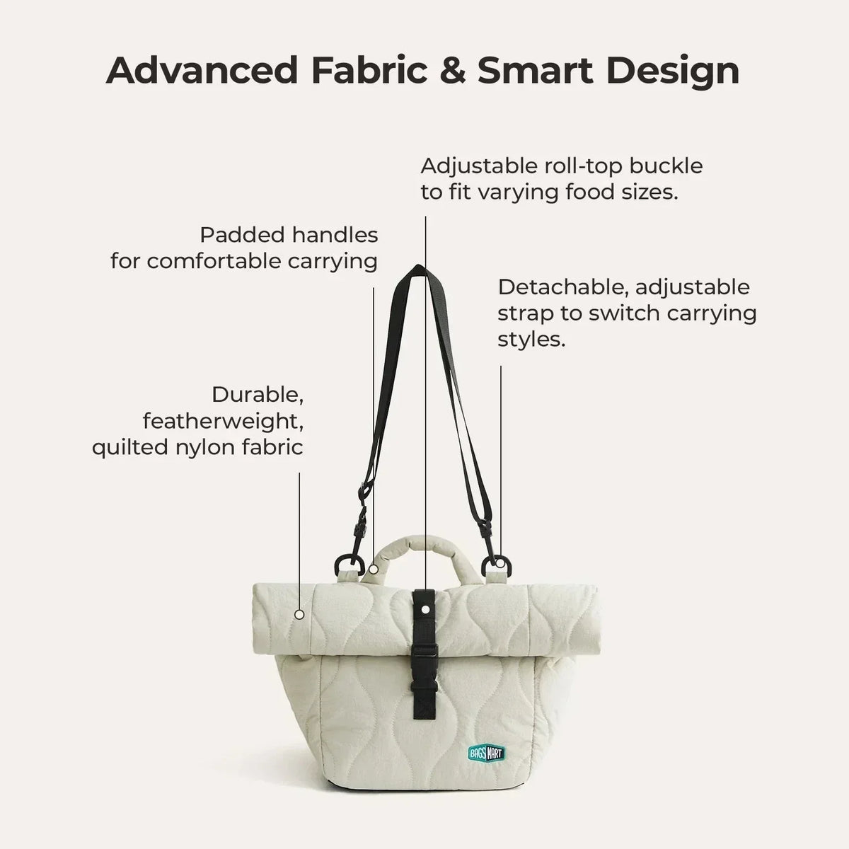 (FREE GIFT) Paz Roll Top Lunch Bag