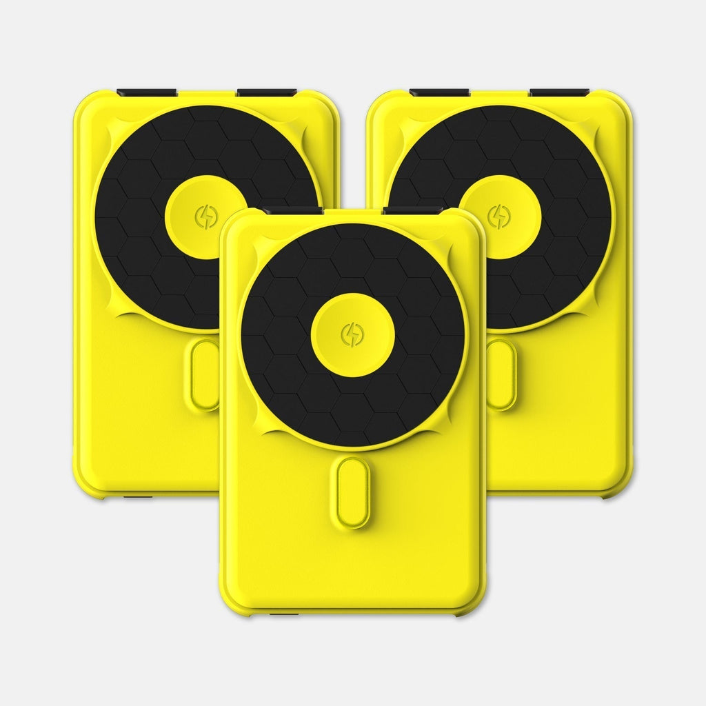 Magnetic Power Bank Bundle (3-Pack) - Hyper Lime