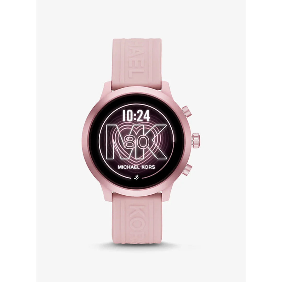 Michael Kors Gen 4 MKGO Smartwatch ? 43mm Aluminum ? Pink with Pink Silicone Band ? MKT5070