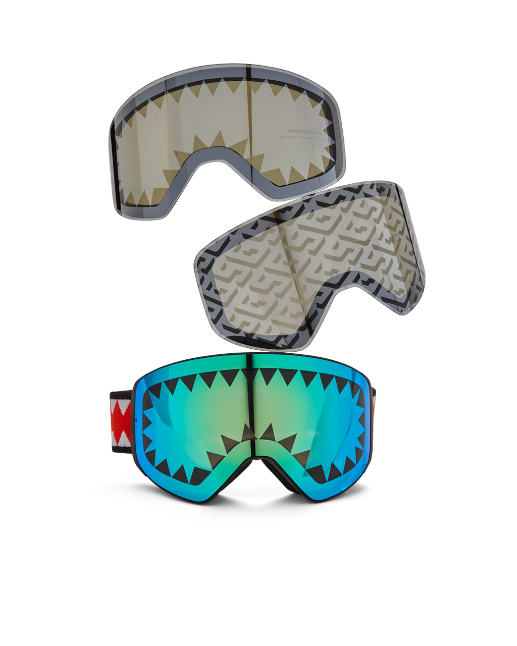 SKY HIGH SEEKERS ARCTIC SKI GOGGLES (3 INTERCHANGEABLE LENSES)