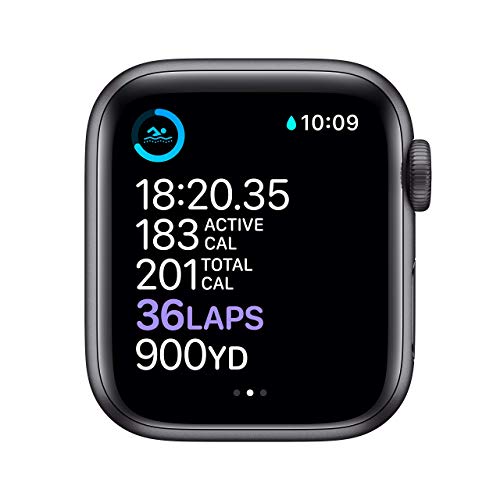 Apple Watch Series 6 (GPS) 40mm Space Gray Aluminum Case with Black Sport Band - MG133LL/A