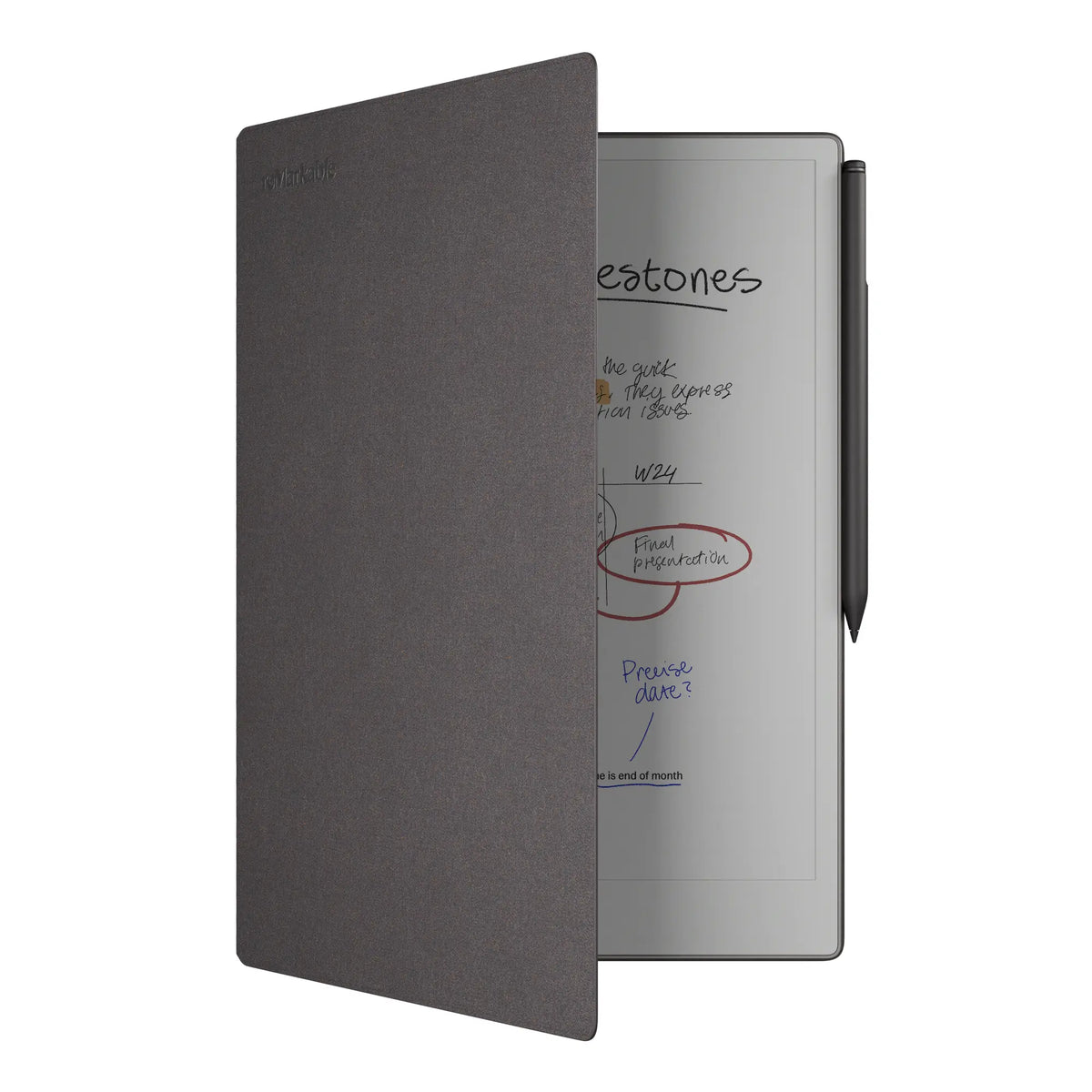 reMarkable Paper Pro - 11.8" Paper Tablet w/ Marker Plus and Book Folio in Mosaic Weave - Basalt - RM83C-1001NW