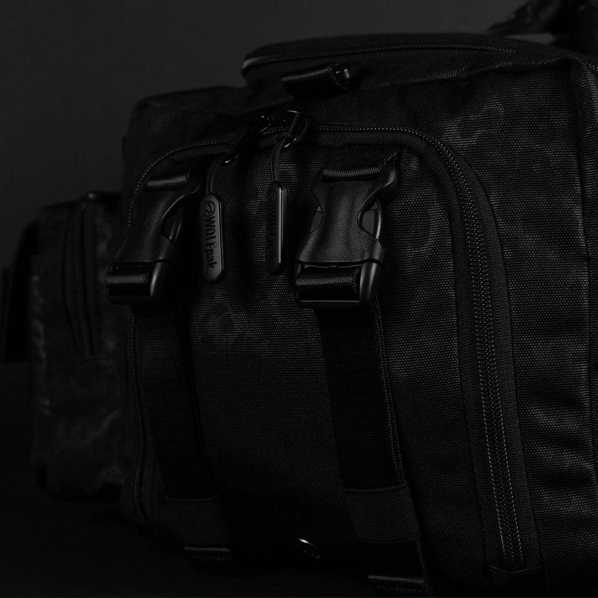 30L Perfect Duffle Bag Black Leopard