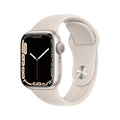 Apple Watch Series 7 (GPS, 41mm) Starlight Aluminum Case with Starlight Sport Band, Regular - MKMY3LL/A
